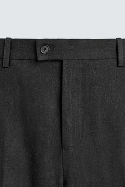PANTAL?N TRAJE VISCOSA - C??AMO / Negro - Zara фото 7