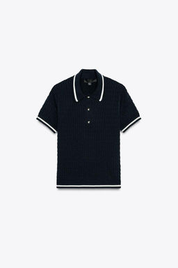 CABLE KNIT POLO SWEATER - Zara фото 5