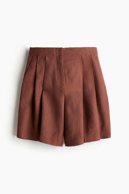 Bermudas en mezcla de lino