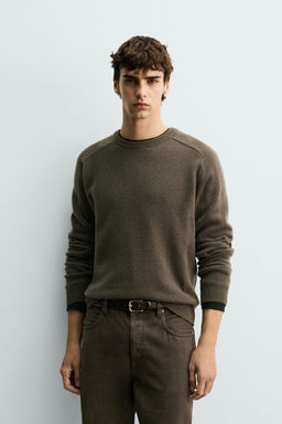 REGULAR FIT WOOL BLEND JUMPER - Zara фото 2