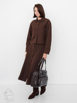 Сумка женская 5602S d.gray Velina Fabbiano-Safenta в Новосибирске