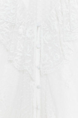 SEMI-SHEER ROMANTIC BLOUSE - Zara фото 8