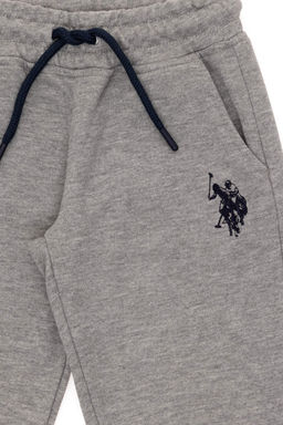 Серые меланжевые спортивные штаны для мальчика - U.s. polo assn фото 8