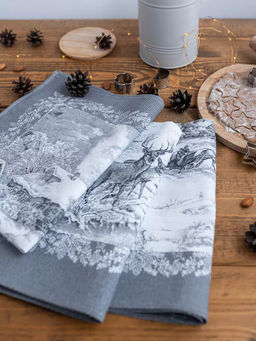 Полотенце вафельное рогожка Сочельник р.45*60 - Domtrik фото 6