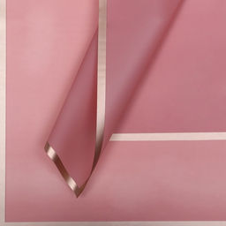 Цена за 20 шт. Пленка для цветов Золотая полоса, темная пудра, 56 х 56 см