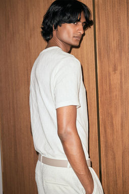 Camiseta con textura Slim Fit - H&m фото 2