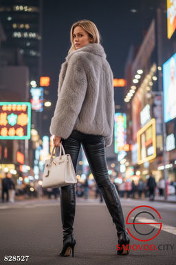 Шуба женская из искусственного меха