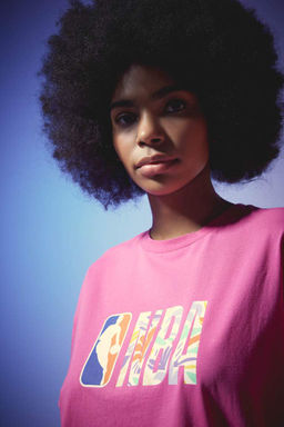 DeFactoFit Футболка Oversize с круглым вырезом и короткими рукавами NBA Wordmark  фото 4