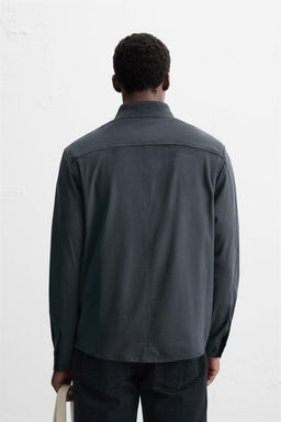 LIGHTWEIGHT FAUX SUEDE OVERSHIRT - Zara фото 11