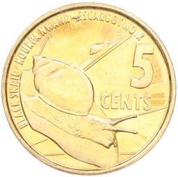 Монета 5 центов 2016 года Сейшелы