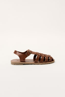 LEATHER CAGE SANDALS LIMITED EDITION - Zara фото 3