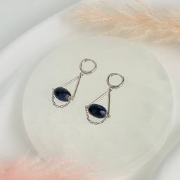 Серьги из Сапфира - Радуга самоцветов фото 2