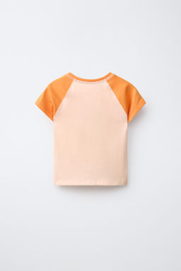 CAMISETA MANGA RANGL?N / Naranja - Zara фото 3