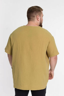 Футболка М123001г Хаки - Елена фото 4