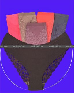 Цена за 5 шт. Трусы женские Турция кружевная попа арт. 84010 (83010) M (42-44) АССОРТИ - For you фото 4