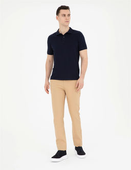 Lacivert Slim Fit Basic Ti__rt