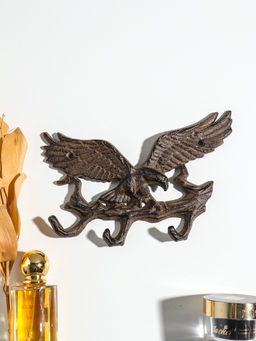 Крючки декоративные чугун "Орёл на ветке" 17х12,5х2 см
