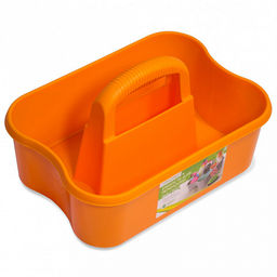 Контейнер-лоток садовый пластмассовый "Васто" 32,5x25,2x19,3см, 6,3л, с ручкой, малый, полипропилен, цвета микс (Россия)