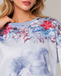 Удлиненный свитшот с принтом SNK002 - Sahar art lab фото 16