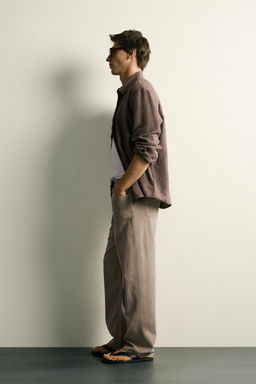 JEANS STRAIGHT FIT / Marr?n claro - Zara фото 4