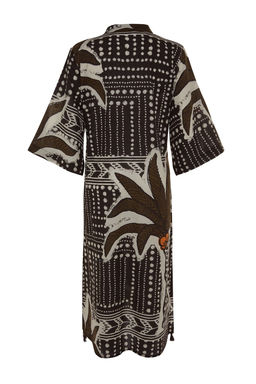 Siyah Cizgili Maxi Dokuma %100 Pamuk Puskullu Plaj Kimono&Kaftan TBESS20KM0024 - Trendyolmilla фото 13