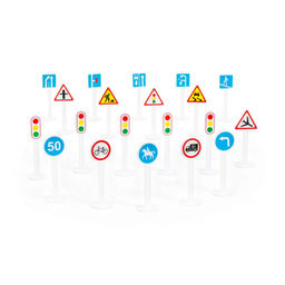 Набор дорожных знаков №2 (20 элементов) (в пакете) - Полесье фото 4