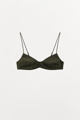 TEXTURED BRALETTE WITH SILK - Zara фото 5