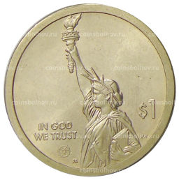 1 доллар 2021 года P США Американские инновации Мост-тоннель через Чесапикский залив