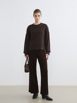 Bisiklet Yaka Kad?n Triko Kazak