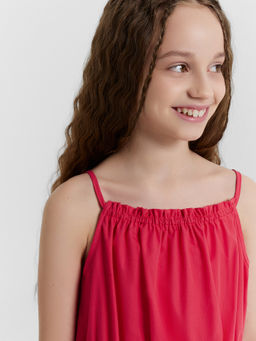 Сарафан для девочек красный - Mark formelle фото 5