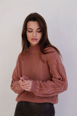 10370 Свитер в цвете розовое какао - Martichelli фото 25