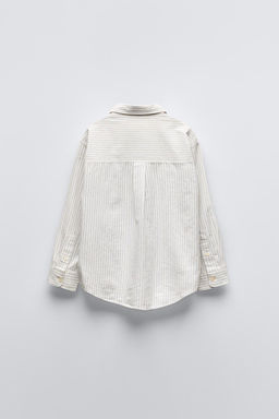 EMBROIDERED STRIPE SHIRT - Zara фото 2