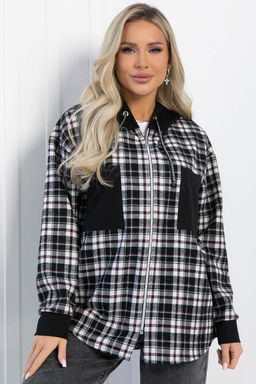 Рубашка Больше чем стиль (черная) Б12946М - Lt collection фото 9