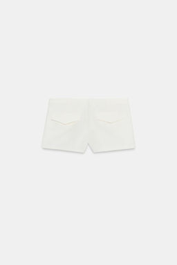 SHORTS MINI BOTONES / Blanco roto - Zara фото 6