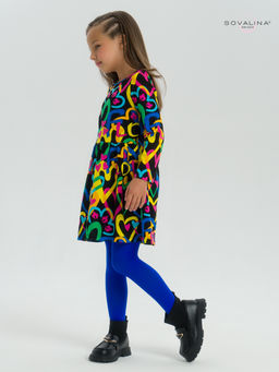 Платье Эля яркие сердца на черном - Sovalina фото 5