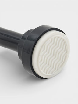 Карниз для ванной «Доляна», телескопический, 116-220 см, стальной, черный