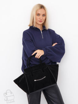 Сумка женская кожаная 999027NN black  Natale Navetta