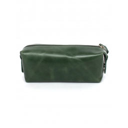 Косметичка Croco-К-721 натуральная кожа (1 отдел), зеленый тем пулл-ап (205) 263535  фото 2