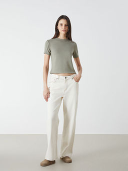 Bisiklet Yaka Kad?n Ti??rt