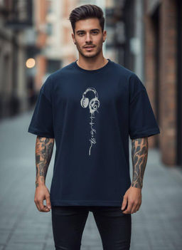 KM1879 Футболка (хлопок) ТМ_СИНИЙ