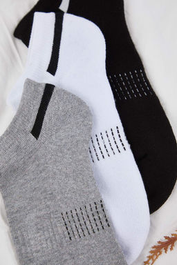 Cok Renkli Unisex 3 Cift Bambu Trainer Ter Emici Nefes Alan K?sa Spor Corap TMNAW26CO00002 - Trendyolmilla фото 2