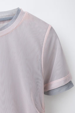 CAMISETA DOBLE BALLET / Rosa - Zara фото 3