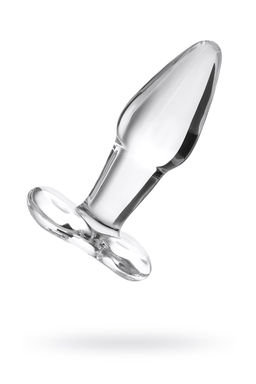 Анальная втулка Sexus Glass, стекло, прозрачная, 10,5 см, 3,5 см