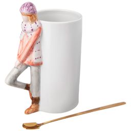 НАБОР КРУЖЕК ИЗ 2 ШТ. ВЛЮБЛЕННЫЕ 450 МЛ. С ЛОЖКАМИ (КОР=24НАБ.) - Lefard фото 4