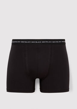 3lu Basic Siyah Boxer - Mavi фото 2