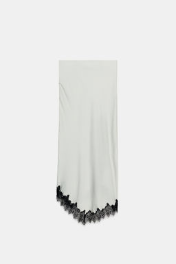 ZW COLLECTION LACE MIDI SKIRT - Zara фото 9