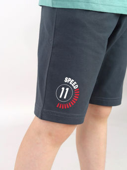 CRB wear / CWKB 90276-37 Комплект для мальчика (футболка, шорты),зеленый  фото 5