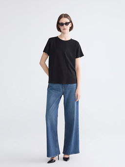 Bisiklet Yaka Soft Touch Kad?n Ti??rt