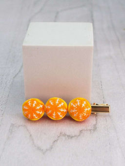 Заколка для волос GIRLY "Juicy orange", orange