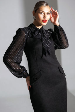 Платье Мода Юрс 25-2779 черный